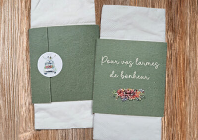 Etui mouchoir en papier – idée cadeau mariage