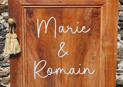 Lettres découpées avec FILM de transfert