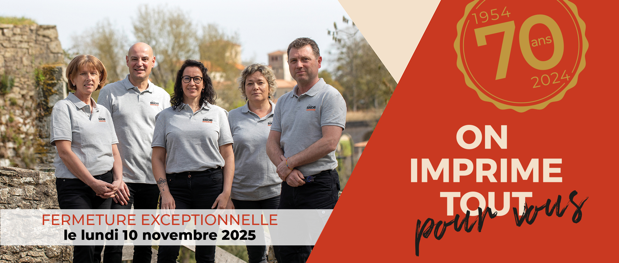 Fermeture exceptionnelle lundi 10 novembre 2025